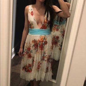 French made floral midi